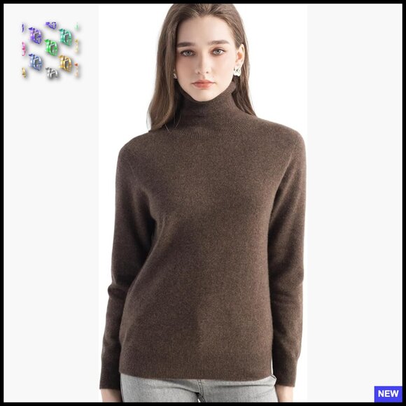 Cashmere Turtleneck Sweater Classic Elegant Minimal Chic Warm Winter Pullover